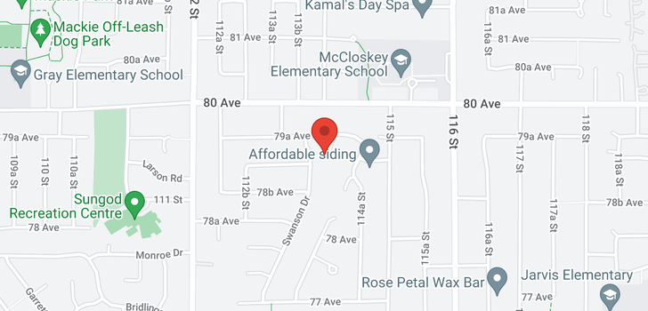 map of 11404 79A AVENUE